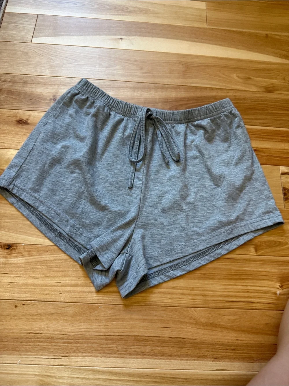 Women's Gray Jersey Lounge Shorts